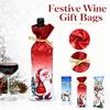 Tela Ultra Suave Estampada Cubierta para Botella de Vino Tinto Navideña Bolsa de Regalo para Champagne Decoración de Mesa Festiva
