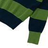 OUT OF TRUNK Stripe Collar Knit Green (Men)