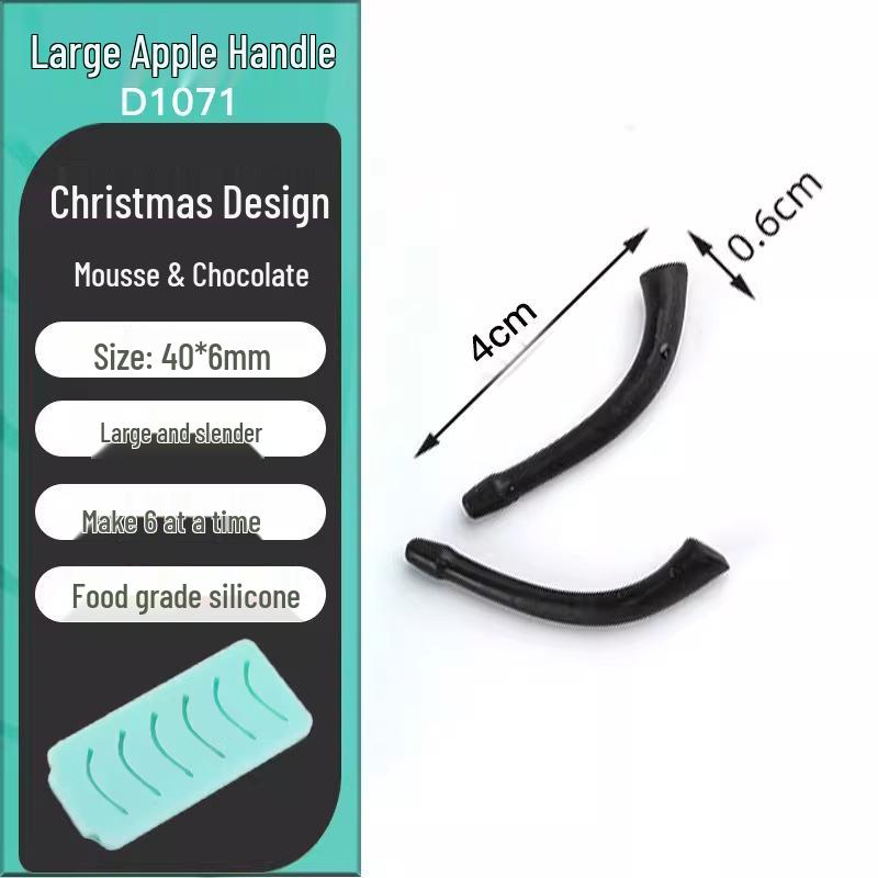 Silicone Christmas Sleigh Mold: Food-Grade Chocolate Shells for Fun Festive Cake and Mousse Decorations