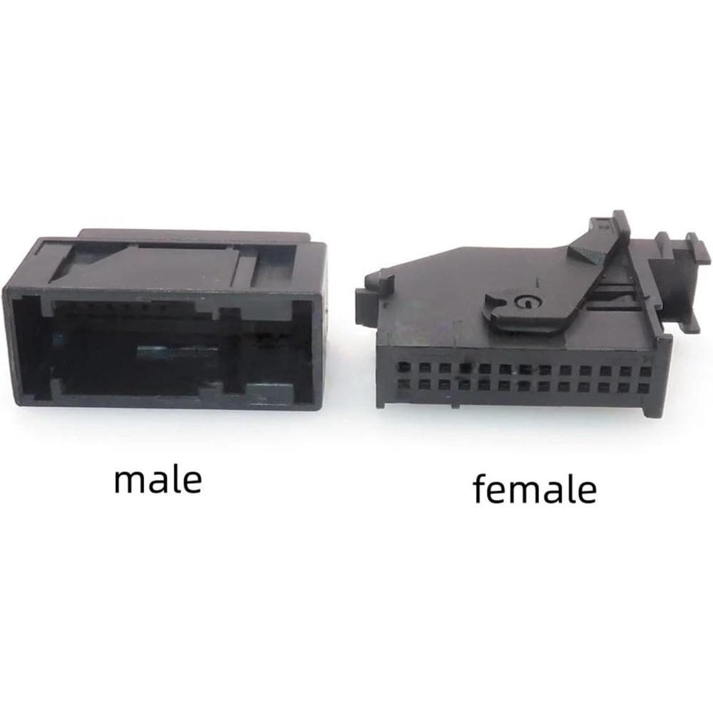Xiaomi 7L6972726 26 Pin Headlight AFS Module Connector AC Assembly Car Wire Socket For VW Auto Navigation Instrument Controller