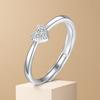 Copper Ring Classics Heart Zircon For Women Wedding Engagement Jewelry Accessories Fashion High Quality Gift