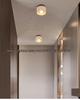 Nordic Wabi-Sabi Yellow Stone Ceiling Light for Hallways & Living Rooms
