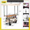 Electric Outdoor Camping Cart with Tank Wheels