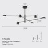 Modern Led Chandelier Lighting Fixture For Living Room Gold Black Art Restaurant Hanging Lamp Bedroom Home Lustres Suspension