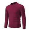 Autumn Mens Knitwear Thin Basic Elastic Slim Fit Inner Layer Thin Sweater Solid Color Casual Warm Slim High Quality Pullovers