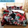3PCS Tokyo anime Artwork 3pcs Bedding,Including 3PCS Duvet Cover And 2pcs Pillowcases Perfect for Christmas,Ideal for Bedroom, Dormitory