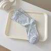 Striped Mid-calf Vintage Old Man Mid-calf Socks Wide Opening Not Tight Maternity Postpartum Post-natal Stockings for Women Extra Large Loose Socks