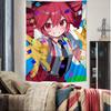 Popular Virtual Singer Kasane Teto Printed Large Wall Tapestry Indian Buddha Wall Decoration Witchcraft Bohemian Decor Blanket