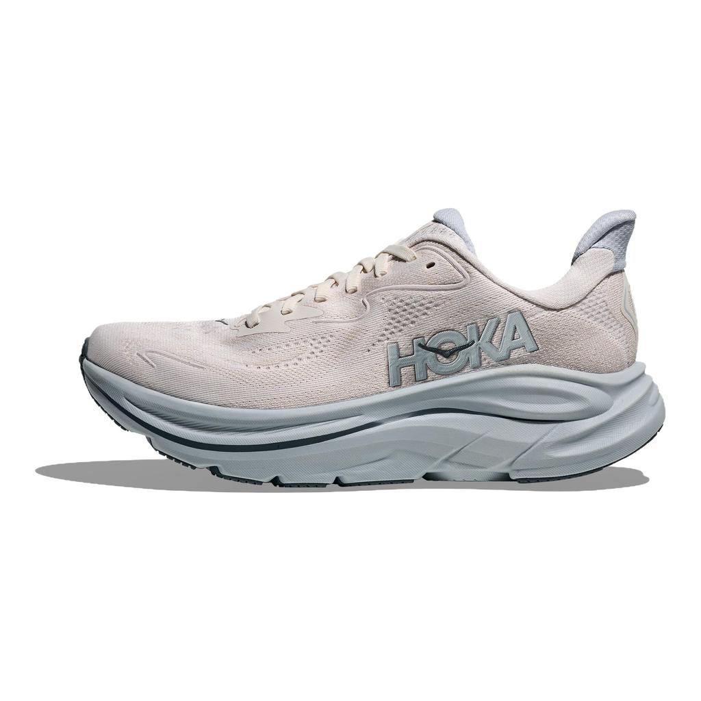 HOKA ONE ONE CLIFTON 10 Breathable Running Shoes Women's Beige Blue 1162031-GRTM