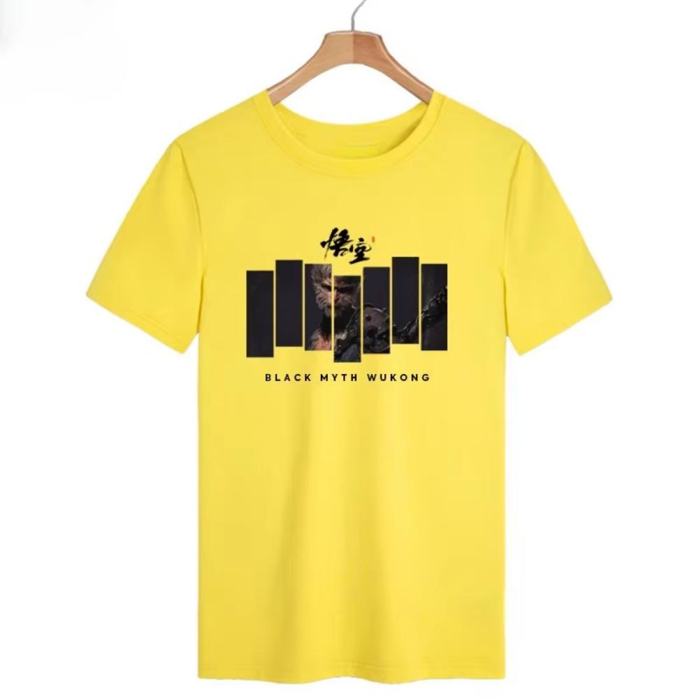 NG Black Myth Wukong Game the Same Short-sleeved T-shirt Men and Women Cotton Half Sleeve Body