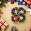 8pcs Mini Christmas Wreaths Dollhouse Artificial Wreaths Garland For Holiday Fireplace Door Xmas Tree Hanging Decorations