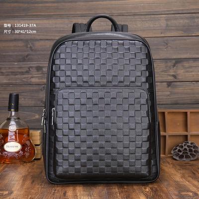 Rucksack Herren Leder Mode High-End Herren Tasche Luxus Schultasche Business Große Kapazität Computer Rucksack