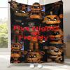 Coperta in Flanella Horror Freddy F-FNAF Games, Coperta in Peluche Calda Ultra Morbida per Casa Camera da Letto Letto Divano Ufficio Campeggio Picnic