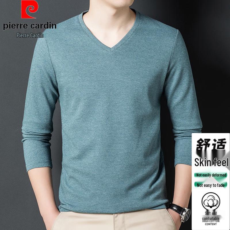 

Pierre Cardin Men s V-Neck Long Sleeve T-Shirt 2XL 180