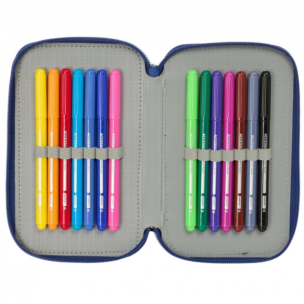 FC Barcelona Pencil Case with Equipment 412525857 Blue