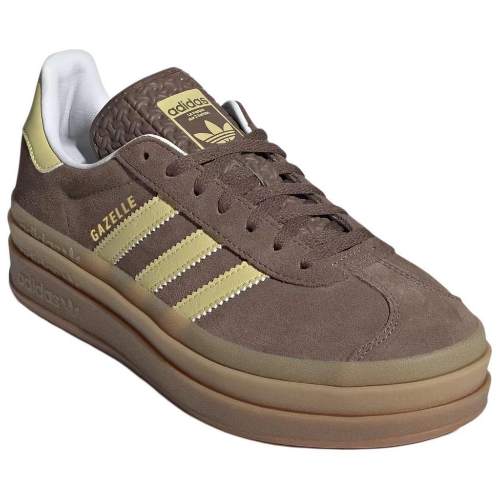 Adidas Gazelle Bold Země Stratosféra Pudrově Žlutá Dámské Tenisky Hnědá Oblačně Bílá JI2697