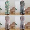 Ethnic Pattern Polyester Long Skirt With Wide Waist For Casual And Formal Wear