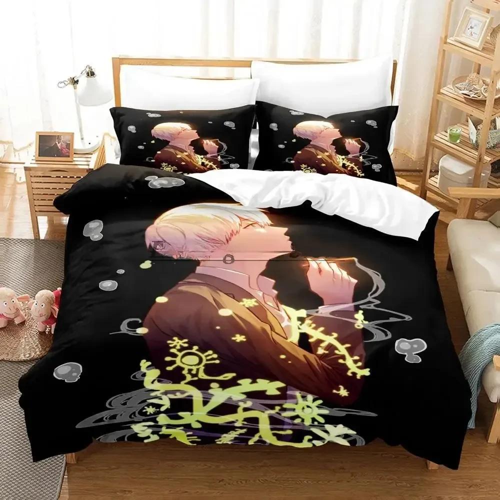 Mushishi Bedding Set Single Twin Printed Bed Set With Pillowcase Bed Duvet Cover Soft Single Double Queen Super King Size