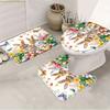 1/3/4pcs Easter Bunny & Egg Bath Set with Shower Curtain (180x180cm), Rug, U-Pad & Toilet Cover - Cute Spring Bathroom Decor,