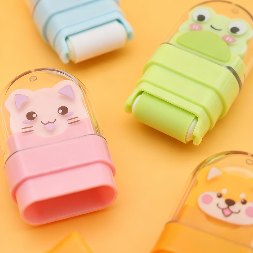 1/4pcs Pocket-Sized Space-Themed Eraser with Cute Astronaut & Rocket - Durable Rubber Erasers Suitable for Office