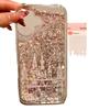 The New Firework Castle Silver Flake Sand Case Is Suitable for The Apple 16promax Transparent Iphone15 Advanced Protective Case
