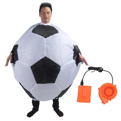 Şişme Futbol Futbol Kostümü Hava Üfleyicili Komik Karnaval Futbol Kostümü Parti Cosplay için