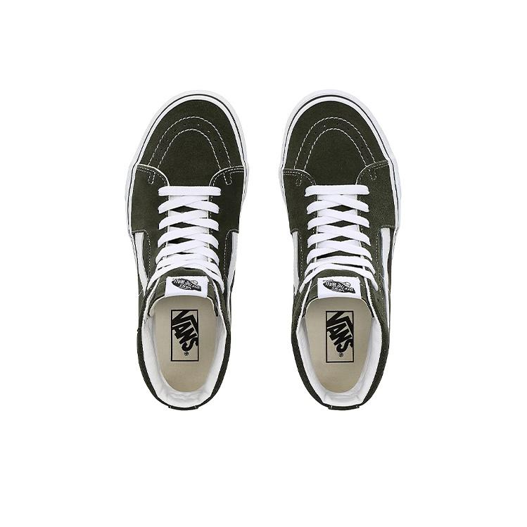 Vans Sk8 Canvas High Top Skate Shoes Unisex Sneakers Military-Green VN0A4BV62LE