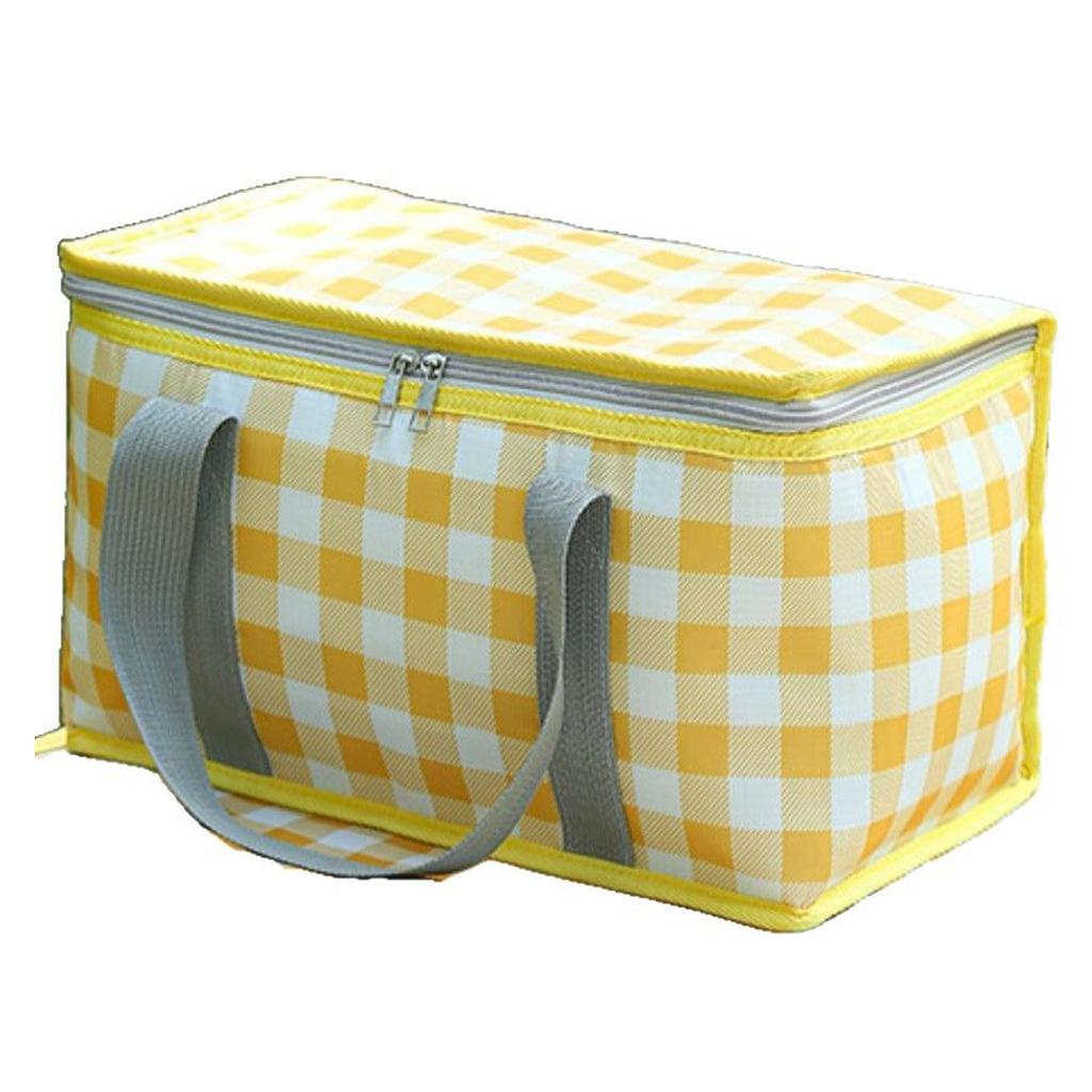 Portable Outdoor Picnic Basket Foldable Thickened Hand Basket ForPicnic Insulation Camping And Hiking Trips Easy To Clean Sturdy