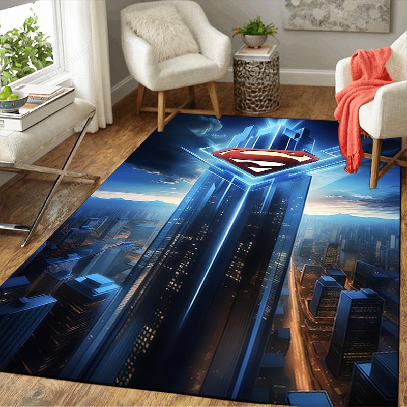 

Super Hero Movie Style Area Rug Non-Slip Washable Mat for Home Bedroom Living Room Decor 60x90cm