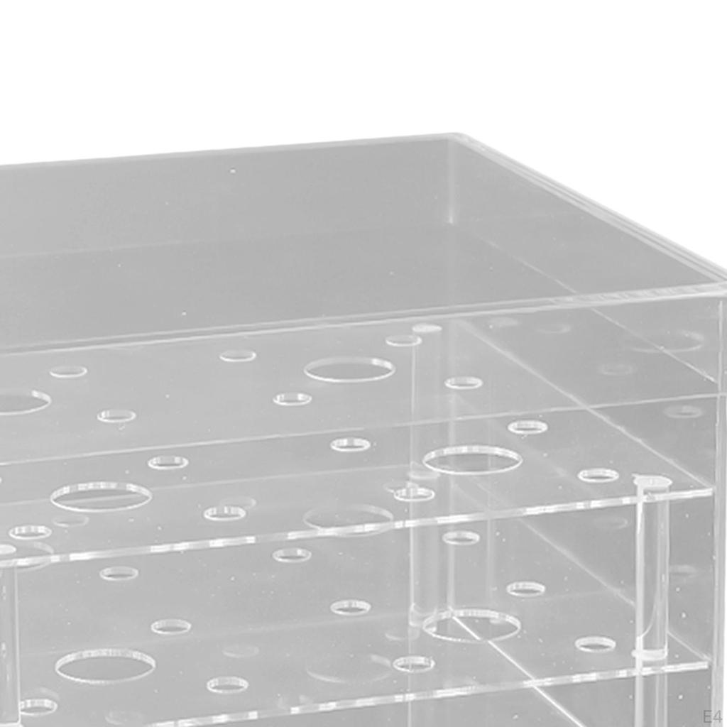 Acrylic Flower Box Floral Arrangements Vase Storage Case Centerpiece Square Gift for