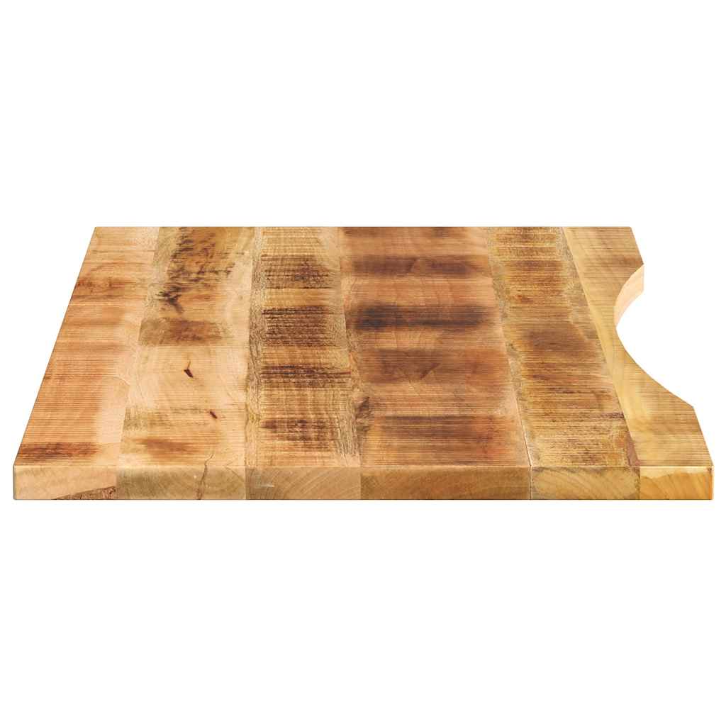 Solid Mango Wood Desktop with Cutout 120 x 50 x 2.5 cm