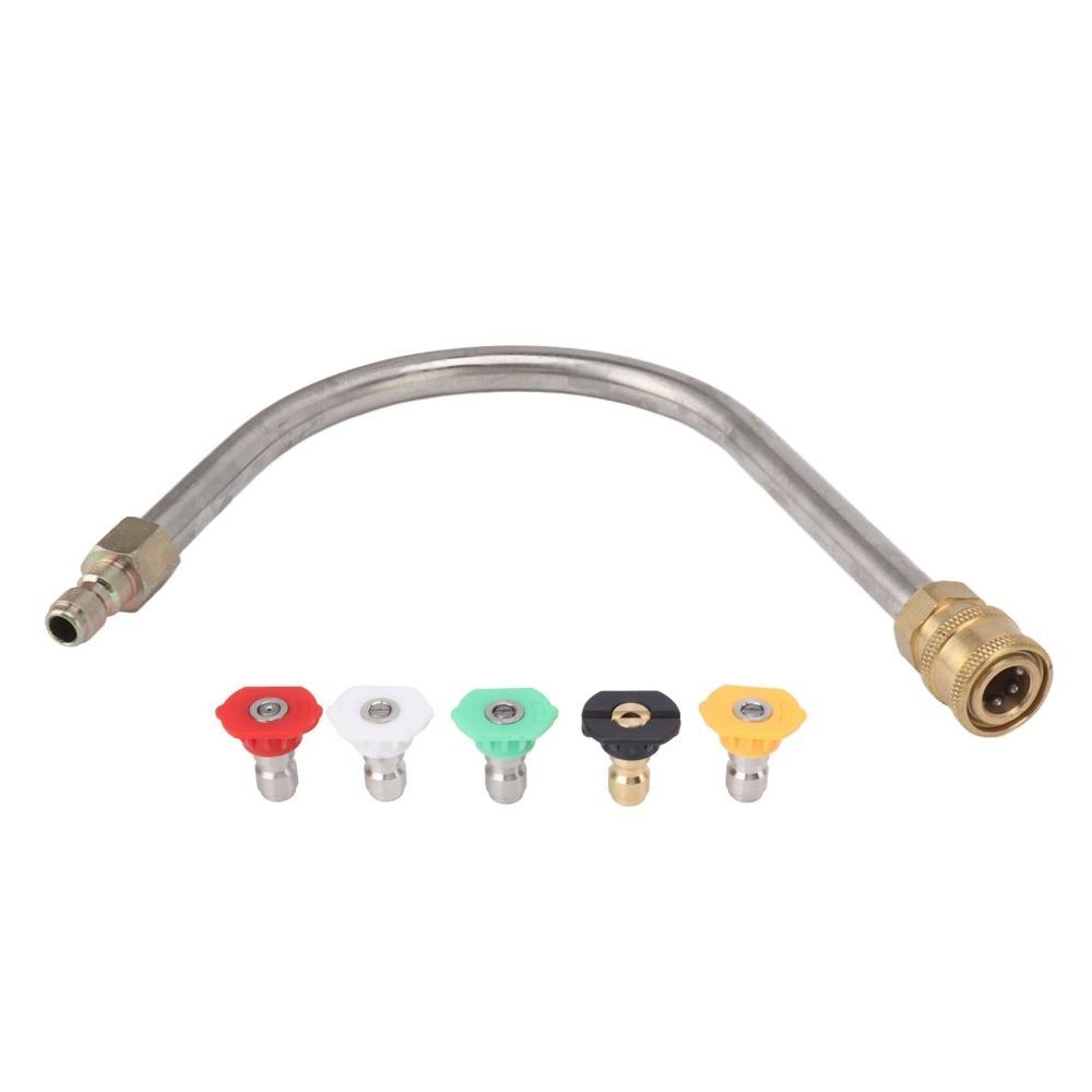 U Shaped Pressure Washer Extension Rod 5000psi Pressure Washer Curved Rod  Car Washing