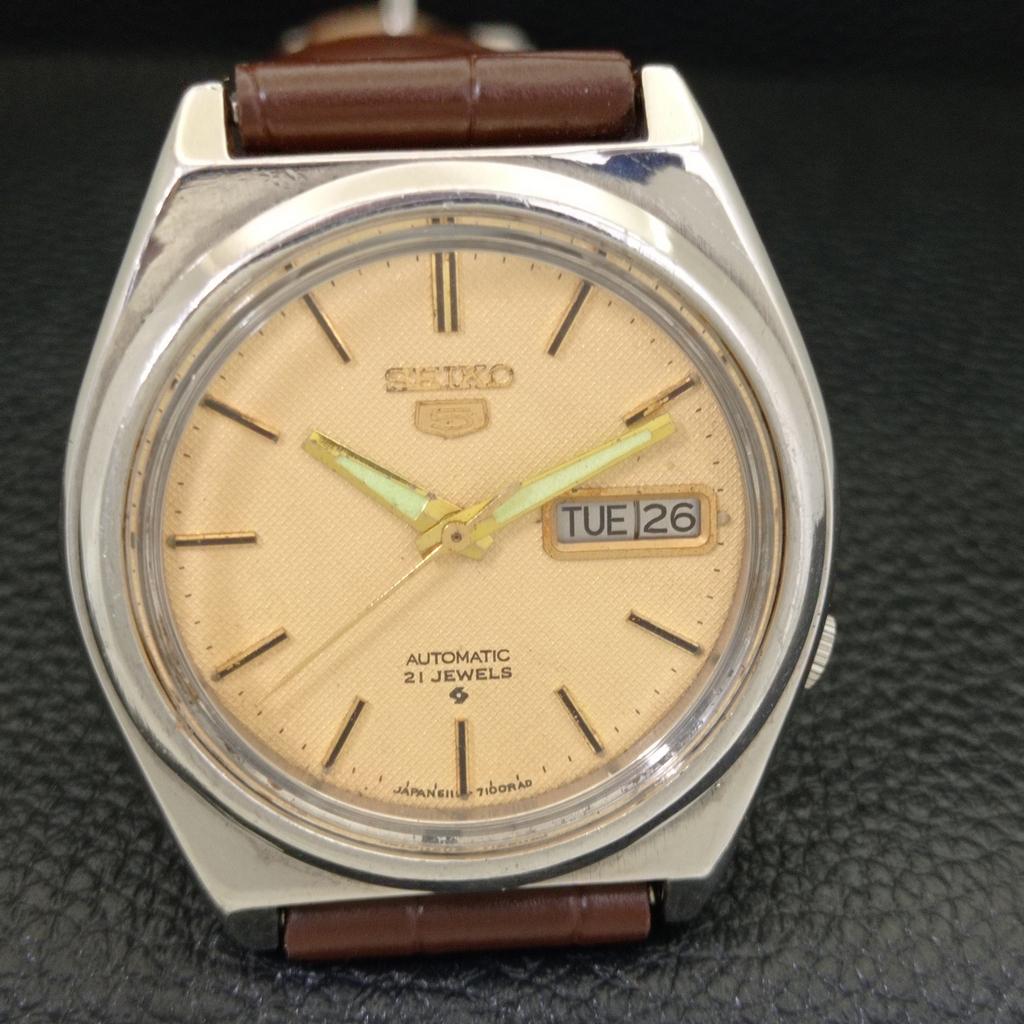 VINTAGE SEIKO 5 AUTOMATIC 7009A JAPAN MENS ORIGINAL DIAL WATCH a500514-2