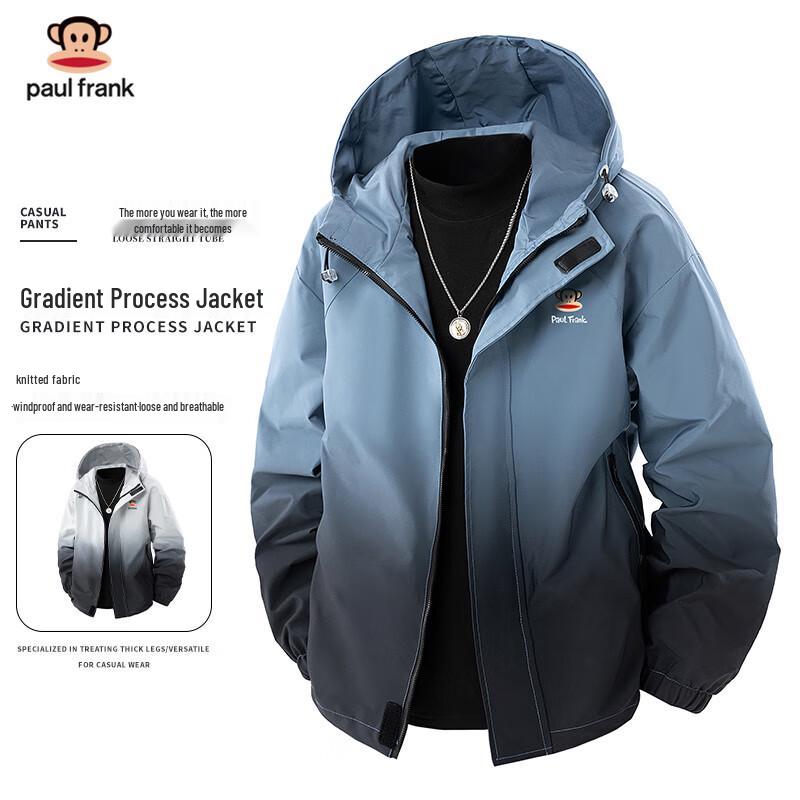 

Paul Frank Men s Gradient Hooded Casual Jacket 3XL