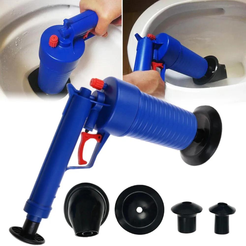 Pump Action Power Pressure Cleaner Floor Drain Toilet Plug Sink Plunger Dredge Tool Household Products Toilet Plunger