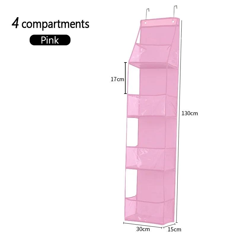 4/6Layer Cloth Storage Bag Hanging Bag Multi-layer Storage Bag Foldable Living Room Miscellaneous Multi-functional Storage Shelf