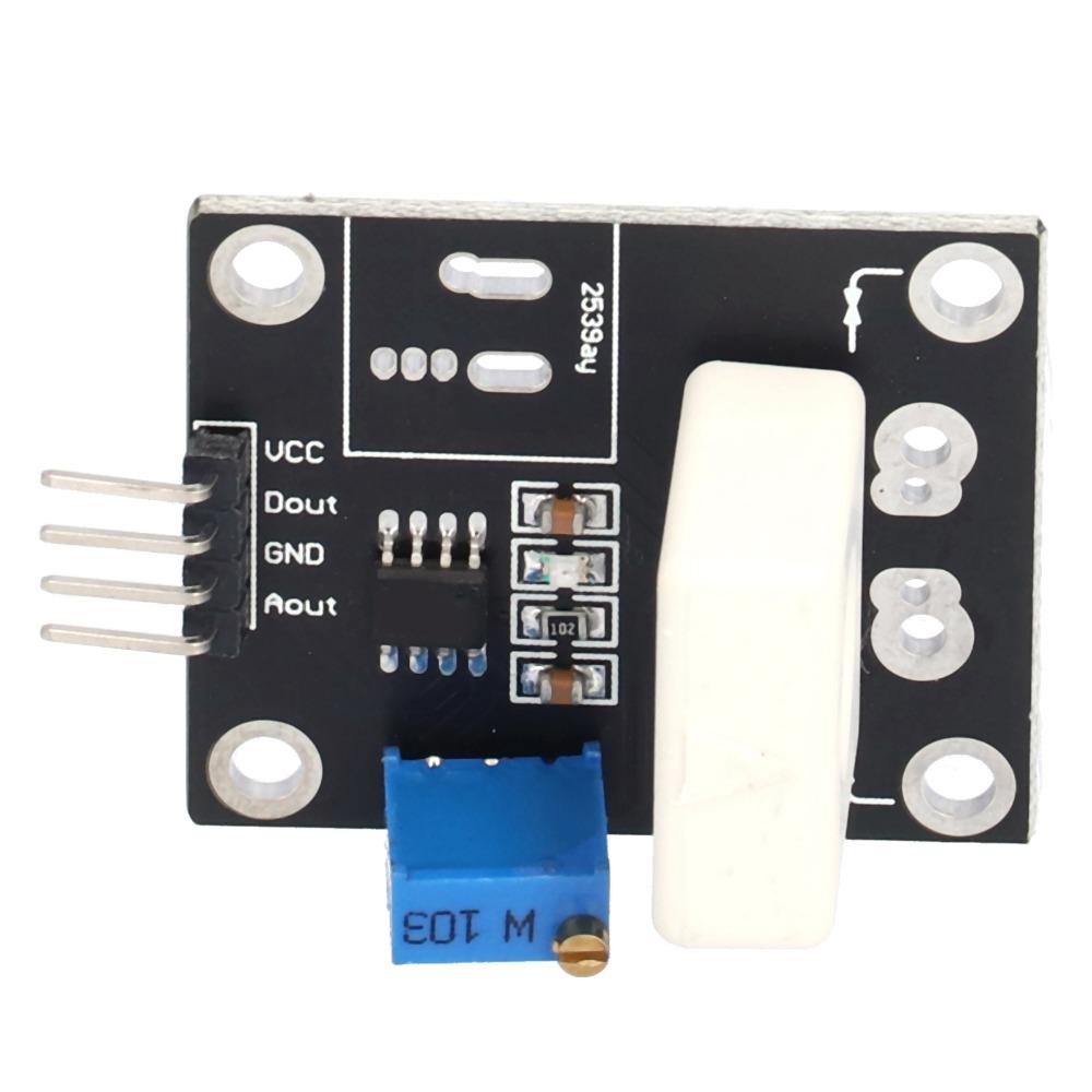 DC 5V Current Detection Sensor Module Adjustable Hall Effect Sensor  Overcurrent Detection
