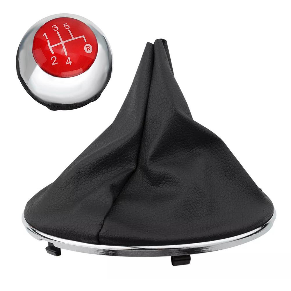 5 6 Speed Car Gear Shifter Knob Set For Fiat 500 For 500C 2012-2018 Gear Shifter Knob Shift Gear Sleeve Shift Lever Head Ball