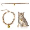 Accessory with Bell for French Bulldog Small Dog Dog Necklace Cat Collar Dog Gold Chain Pet Chain