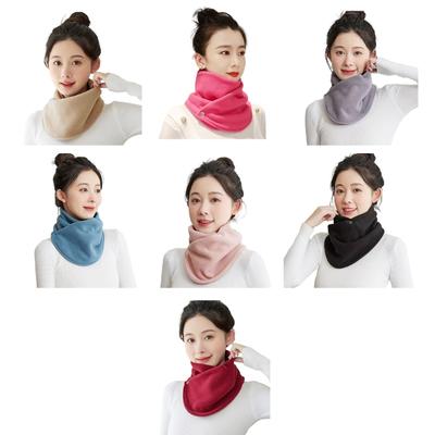 Fleece Neck Male Bandana Neck Warmer Winter Windproof Tube Scarves for Face