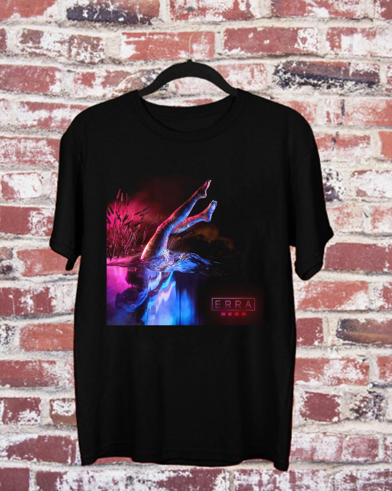 Erra Band Neon Album Black Cotton T Shirt Full Size S-5XL S
