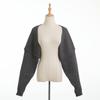 Trendy Autumn/Winter Women's Knit Shawl: Hand-knit Colorblock Batwing Sleeve Sweater Vest