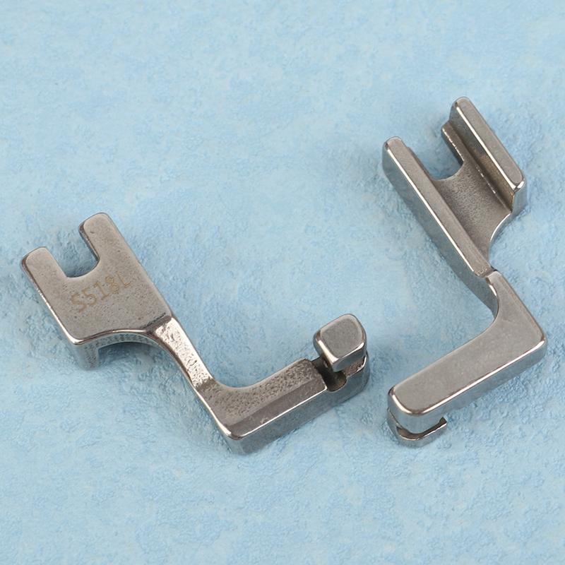 1Pc S518L/T168 Single-Sided Invisible Zipper Presser Foot Unilateral Zipper Feet For Lockstitch Industrial Sewing Machine