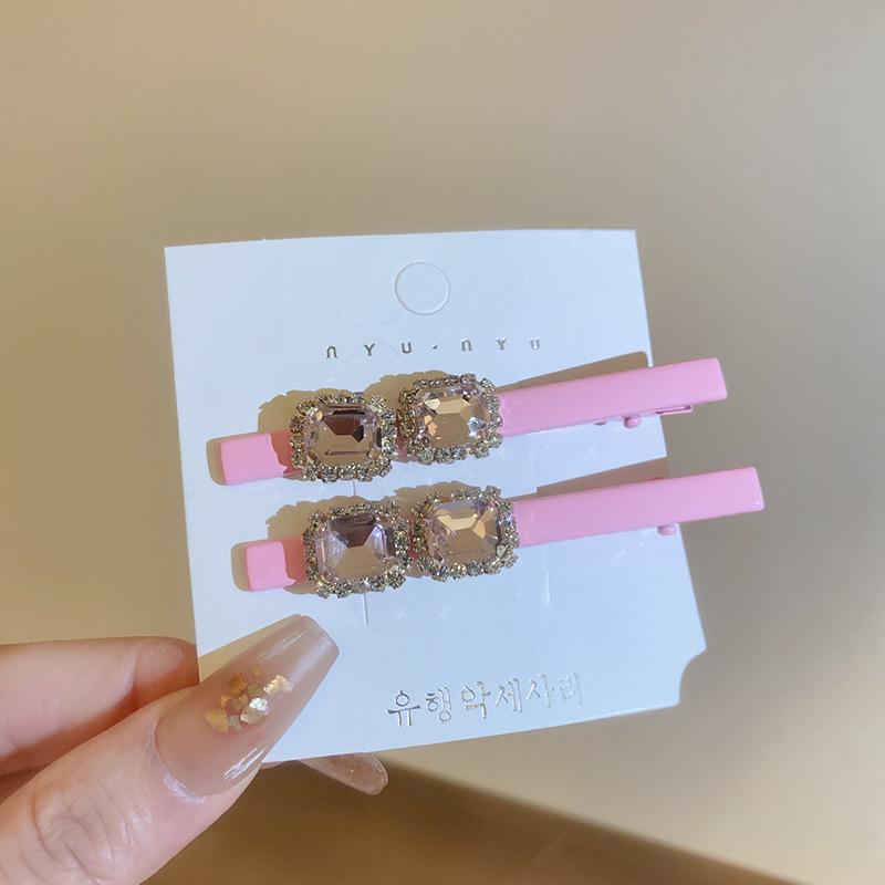 Silver Rhinestone Pentagram Hairpin: Y2K Cool Style Bangs Side Clip