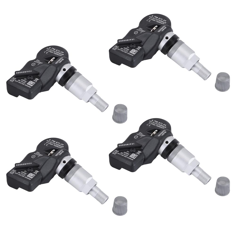 4x Snímače tlaku v pneumatikách 36106798872 TPMS Kompatibilní pro F06 F07 F10 F11 F12 F13 X1 X3 X4