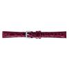 BAMBI Watch Band Leather Embossed Wine 12mm Buckle Gold BK017E-I Wine / Buckle Gold