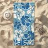 Meerblau Pfeffer Kuwait Strandtuch Fasermaterial, schnelltrocknend, sandabweisend, waschbar, Strand Küste Tropische Blume Handtuch, ideales Geschenk