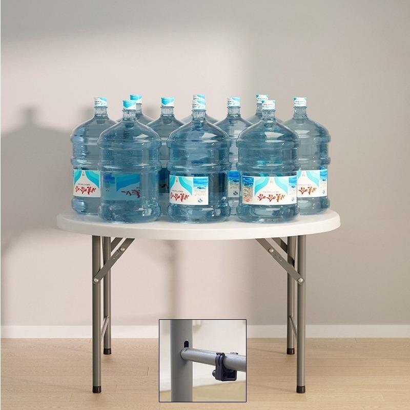 Folding Table Portable Dining Tables Elegant Simple Space Saves Round Table Economic Modern Plastic Foldable Tables Furniture