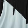 ZANZEA Damen Lässig V-Ausschnitt Locker Langarm Patchwork Kapuzenpullover Bluse