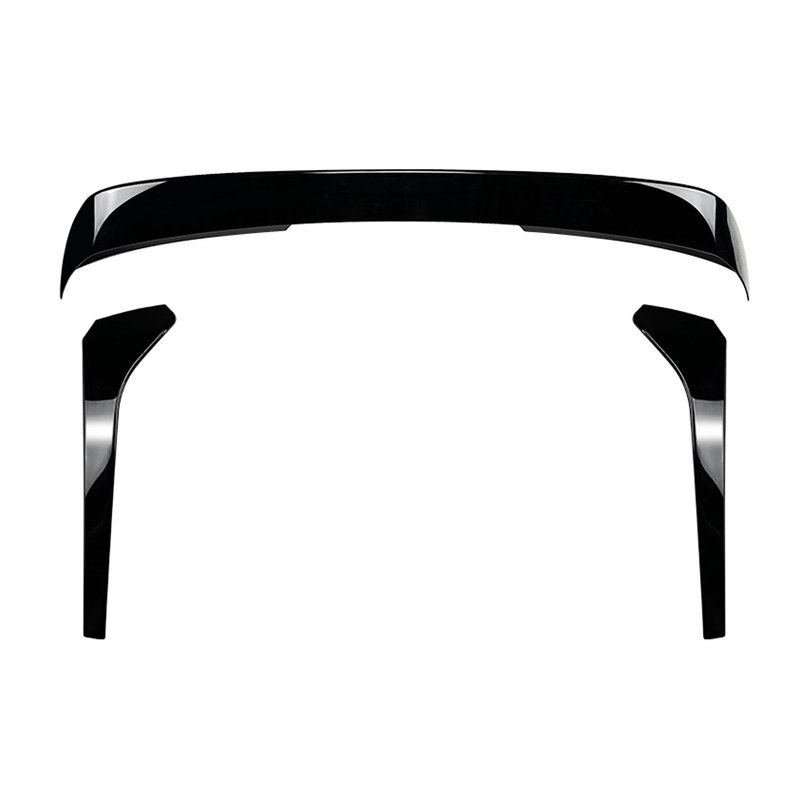 

For Volkswagen VW Tiguan MK2 2017 2018 2019-2023 Rline Rear Trunk Roof Spoiler Wing+Tail Window Side Splitter Cover Trim Lip Kit